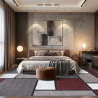 Rugshop Modern Geometric Boxes Red Area Rug, Non-Shedding Carpet - Image 10