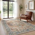 GENIMO 5X7 Area Rugs for Living Room, Machine Washable Vintage Floor Cover by GENIMO