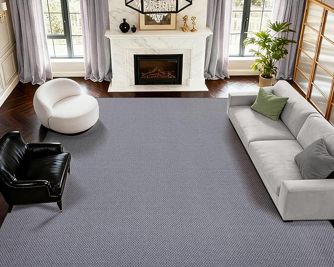 ANSSO Wool Area Rugs 9x12 Living Room, 80% Merino Wool and 20% Cotton Soft by Ansso-Fillyourlifewithlove