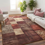 Tepook Modern Area Rug for Living Room, 5x7 Geometric Large Rugs for Bedroom - Image 2