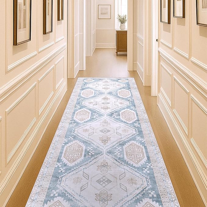 Washable Area Rug. Modern Farmhouse. Vintage. Turkish. Bohemian. Distressed. by FameLiving%7COushakRugs