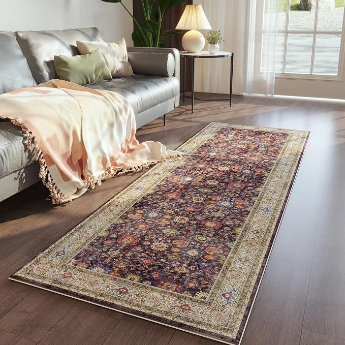 Rugcomf Runner Rug for Hallways Kitchen Rug Non Slip 2'x 6' Washable Rugs - Image 5
