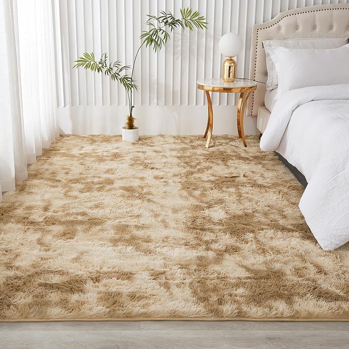 Andency Soft Area Rugs for Living Room Bedroom, 5x8 Fluffy Shaggy Bedside Rug - Image 3