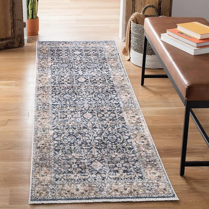 Bloom Rugs Caria Washable Non-Slip 12 ft Runner by BloomRugs