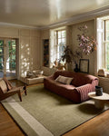 Loloi Leanne Ford Craven Collection CVN-01 Light Olive/Oatmeal 8'-6" x 11'-6" by Loloi