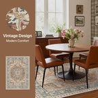 GENIMO 5X7 Area Rugs for Living Room, Machine Washable Vintage Floor Cover - Image 2