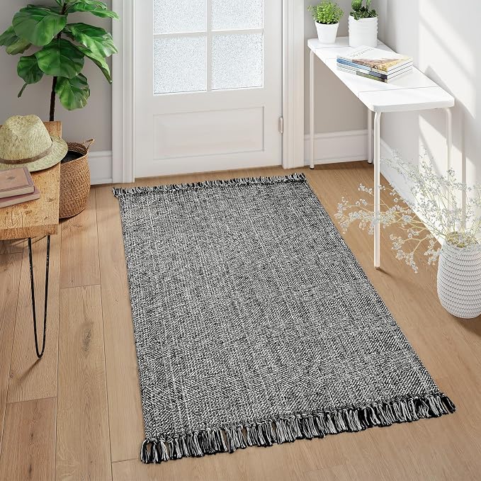 Collive Washable Area Rug 3' x 5', Modern Woven Kitchen Rugs - Image 2