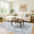Washable Area Rug. Modern Farmhouse. Vintage. Turkish. Bohemian. Distressed. - Image 9