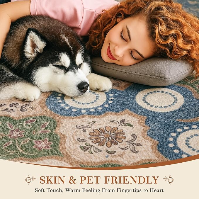 EnHomee 8x10 Area Rug, Soft Washable Rugs - Image 7