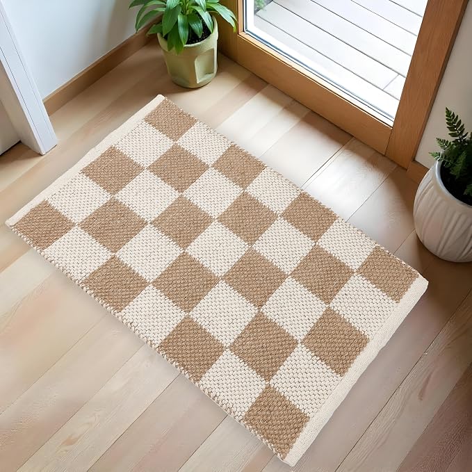 REDEARTH · Jute Cotton Area Rug, Sustainable Handwoven, Non-Shedding, Soft & - Image 2