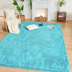 Andency Blue Area Rugs 9x12 for Living Room Home Decor, Large Shaggy Bedroom - Image 8