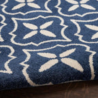 Nourison Home Nourison Essentials Navy Ivory 8' x 10' Area Rug - Image 9