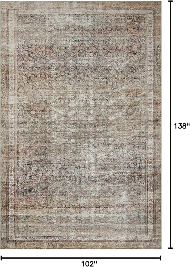 Loloi Chris Loves Julia Jules Collection JUL-09 Ink/Terracotta 8'-6'' x 11'-6'' - Image 2