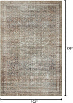 Loloi Chris Loves Julia Jules Collection JUL-09 Ink/Terracotta 8'-6'' x 11'-6'' - Image 2