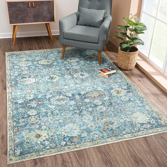 Bloom Rugs Caria Washable Non-Slip 4x6 Rug by BloomRugs