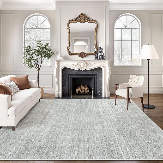 Art&Tuft Washable Rugs 9x12, Low Pile Area Rugs 9x12 Living Room by Art%26Tuft