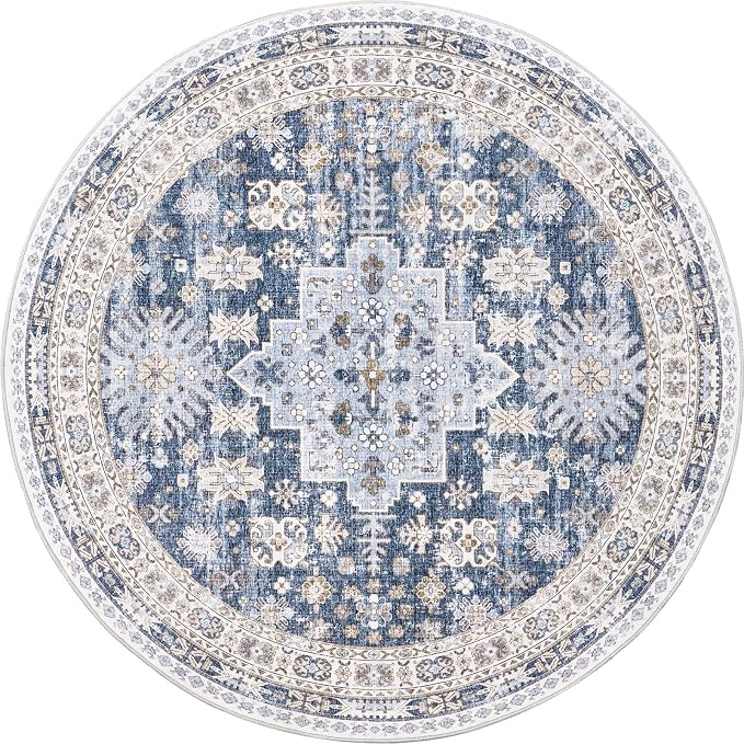zesthome Washable Round Rug - 5ft Ultra-Thin Circle Area Rugs - Image 2