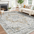 LUMI Washable Area Rug 5x8 for Living Room, Ultra Soft Stain Resistant Carpet by LUMI