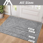 COSY HOMEER Door Mat 24”x36”, Absorbent Dirt Trapper Entryway Rugs, Non-Slip - Image 6