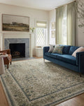 Loloi Rifle Paper Co. Laurel Collection LAU-03 Ivory/Multi 2'-8" x 8' Runner Rug by Loloi