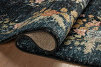 Loloi Rifle Paper Co. Laurel Collection LAU-01 Dark Navy 2'-8" x 4' Accent Rug - Image 8