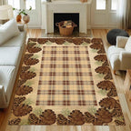 Cabin Pine Cones Area Rug 5x8ft - Image 2