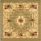 Unique Loom Versailles Collection Traditional Classic Floral Motif Area Rug - Image 3