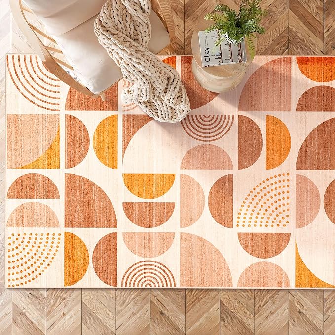 MUJOO Boho Rug Washable, 3x5 Area Rugs - Image 2