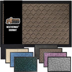GORILLA GRIP 100% Waterproof All-Season WeatherMax Doormat, US Designed Natural by GorillaGrip