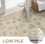 GENIMO 5x7 Area Rugs for Living Room, Machine Washable Non Slip Vintage Retro - Image 4