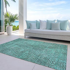 Addison Rugs Chantille ACN591 Teal 3' x 5' Indoor Outdoor Area Rug, Easy Clean - Image 8
