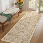 DUKINO 2x6 Runner Rug for Hallway, Washable Vintage Floral Kitchen Rug - Image 6