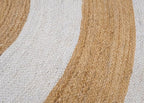 3x20 Oval Kilim Jute Runner – Handmade Boho Runner Rug, Natural Jute, Hand - Image 8