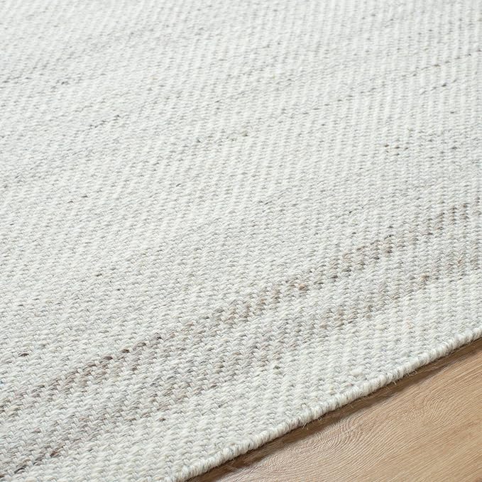 Mark&Day Wool Rugs, 2x3 Janmichael Solid and Border Gray/Ivory Area Rug - Image 7