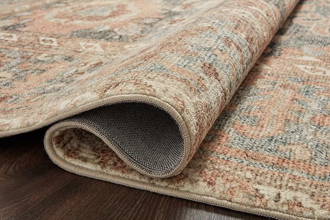 Loloi Margot Collection MAT-03 Ocean/Spice 2'-6" x 11'-6" Runner Rug feat. - Image 7