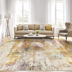 8X10 Area Rugs Living Room: Washable Large Abstract Soft Stain Resistant Indoor - Image 4