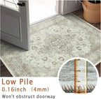 vivorug Runner Rug 2'x8' Vintage Floral Washable Non-Slip Runners - Image 9