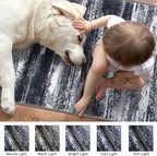 Modern Abstract Hallway Runner Rug - Image 7