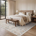 Bavni Washable Rugs 8x10-Machine Washable Rug Lightweight Low Pile, Vintage - Image 9