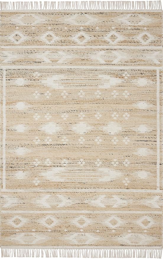 Loloi Angela Rose Rivers Collection RIV-04 Natural/Ivory 3'-6" x 5'-6" - Image 3