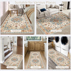 Enkor Area Soft Rugs 6x9 Washable Non Slip Boho Floor Rugs - Image 7