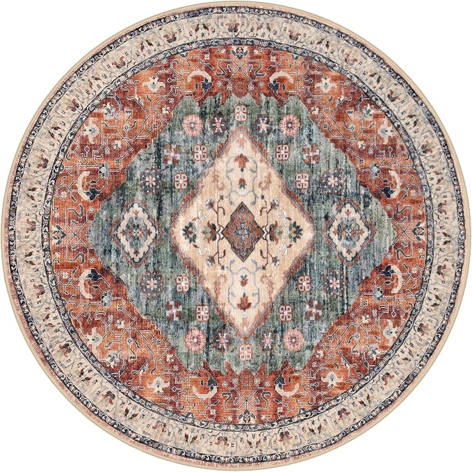 KOZYFLY Boho Round Rug 5 Ft Rugs - Image 8