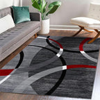 Persian-Rugs Luxe Weavers Victoria Collection 3895 Gray 8 ft x 11 ft Modern by LuxeWeavers