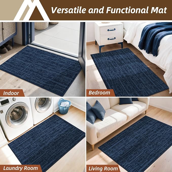 COSY HOMEER-Door-Mat Dirt Trapper Entryway Rugs 24"x36" Non Slip Washable - Image 9