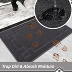 BEQHAUSE Door Mat 24" x 60", Non-Slip Door Mats Indoor Entryway Rugs Washable - Image 4