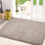 PURRUGS Dirt Trapping Door Mat 31.5" x 47", Non-Slip Machine Washable Entry Rug by PURRUGS