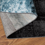 Rugshop Contemporary Abstract Circle Design Soft Oval Area Rug 5' x 7' Gray - Image 4