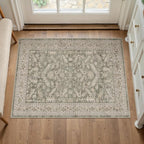 Brown 2x3 Entryway Rug Vintage Area Carpet Indoor Kitchen Washable Door Mat by PureCozy