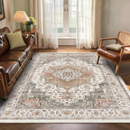 5x7 Area Rugs for Living Room Ultra-Soft Washable Rug Vintage Distressed Boho - Image 2