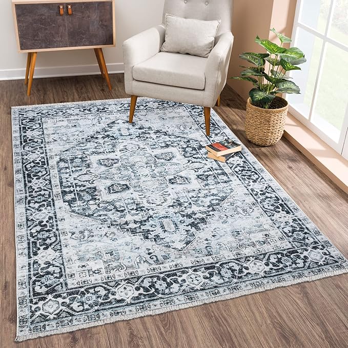 Bloom Rugs Caria Washable Non-Slip 4x6 Rug by BloomRugs